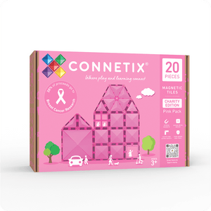 Connetix tuiles magnétiques "Charity Pack Rose" 20 pièces