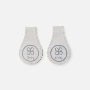 Cloby Clips Magnétiques en Cuir Lot de 2 | Beige