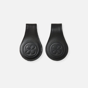 Cloby Clips Magnétiques en Cuir, Lot de 2 | Noir