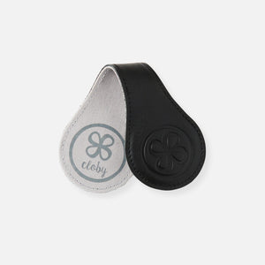 Cloby Clips Magnétiques en Cuir, Lot de 2 | Noir