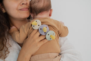 BIBS Nuggi "Colour" 2er-Pack Latex Round 0-6m | Ivory Blush
