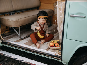 Silly Silas Fusslose Strumpfhose "Hippy" mit Träger | Cinnamon