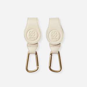 Cloby Crochets pour Poussette Lot de 2 | Beige