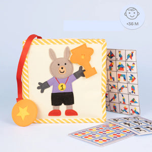 Jolly Designs Mini Quietbook Spielewelt Montessori Stoffbuch