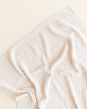 Hvid Babydecke Merinowolle "Dora" | Cream