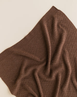 Hvid Babydecke "Dora" Mocha