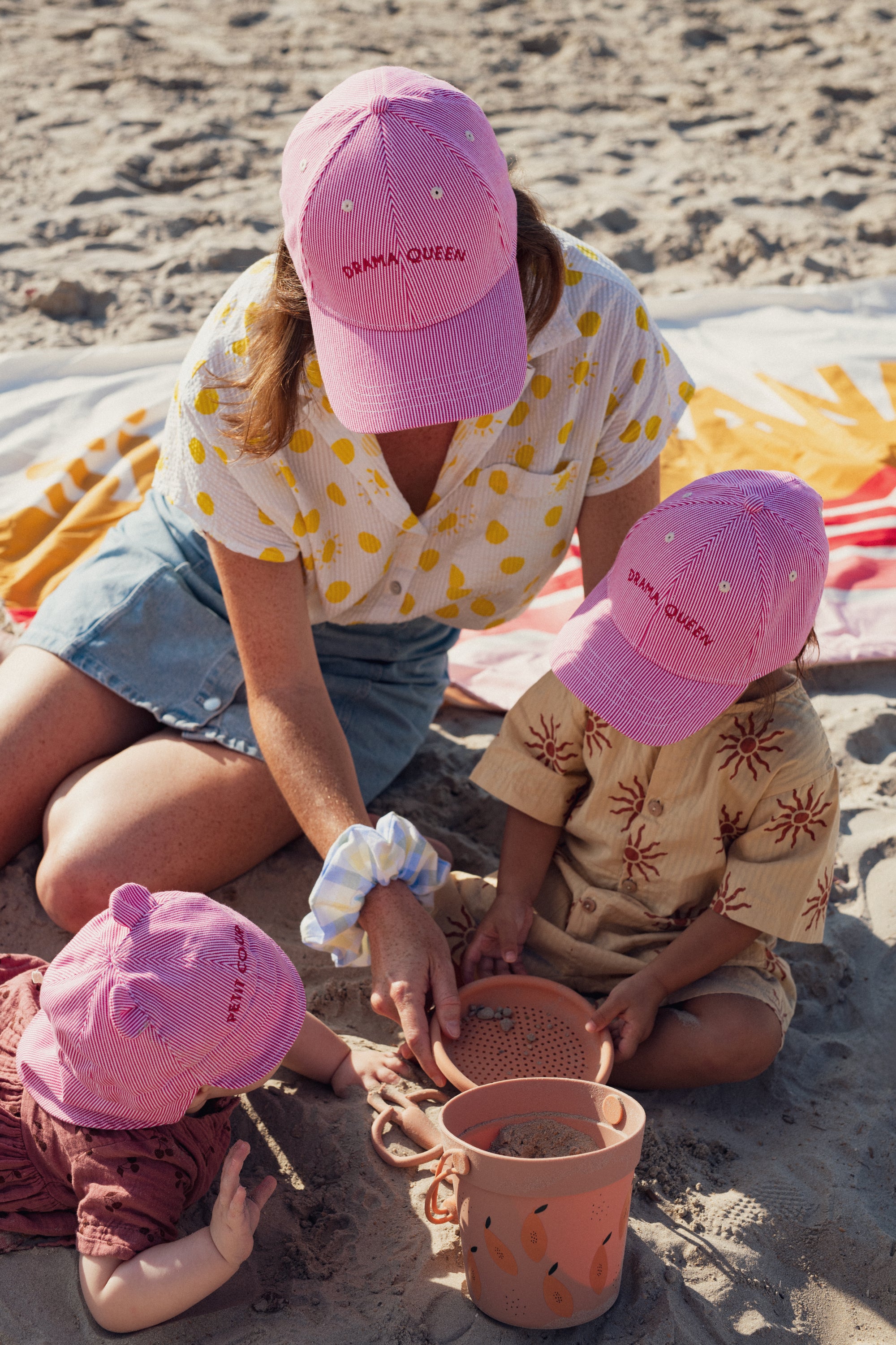 Chamaye Baseball Cap "Drama Queen" Pink | Kids & Adults