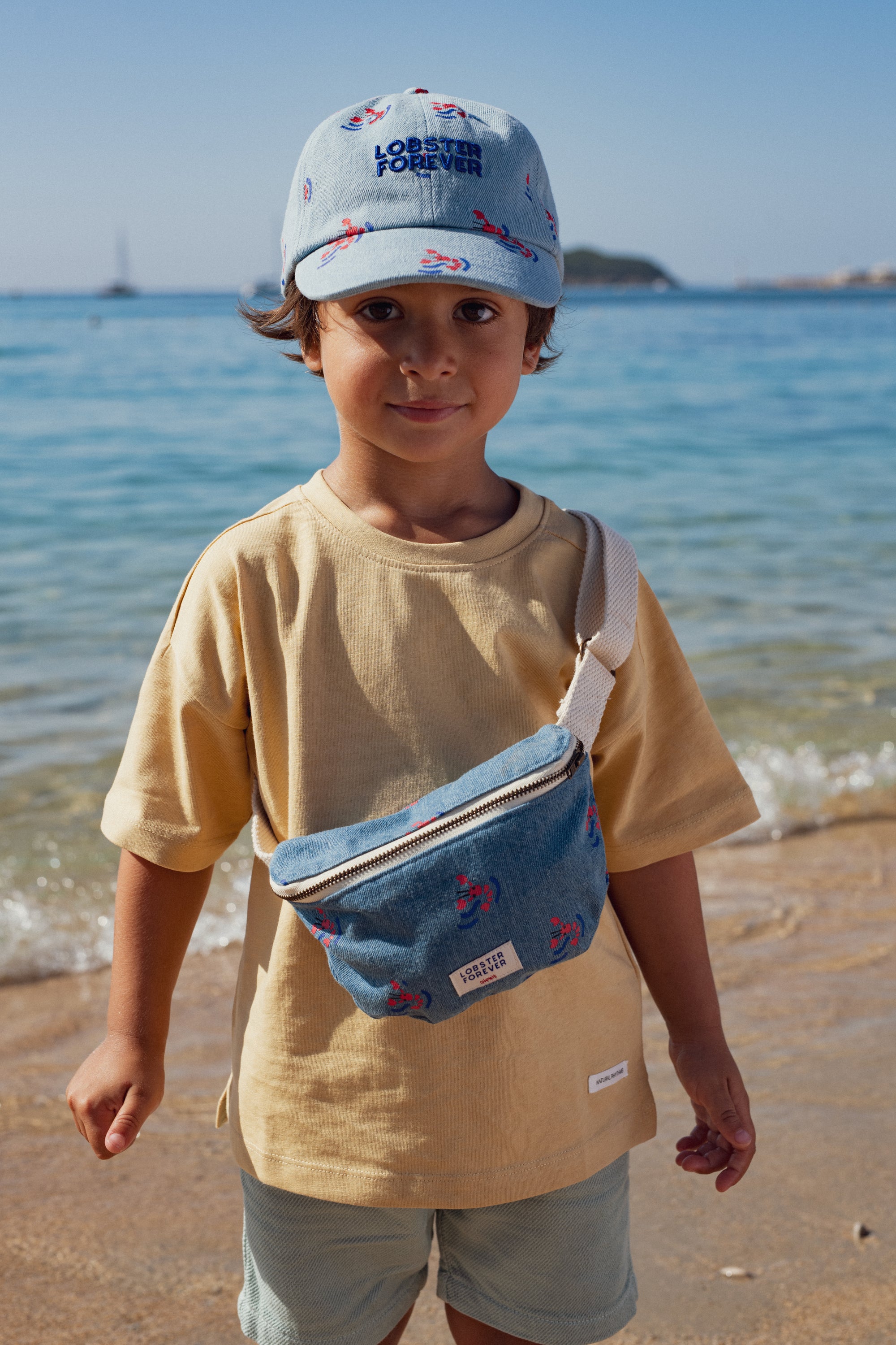 Chamaye Cap "Lobster Forever" Denim | Kids