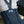 Silly Silas Footless Tights with Suspenders | Steel Blue Blend