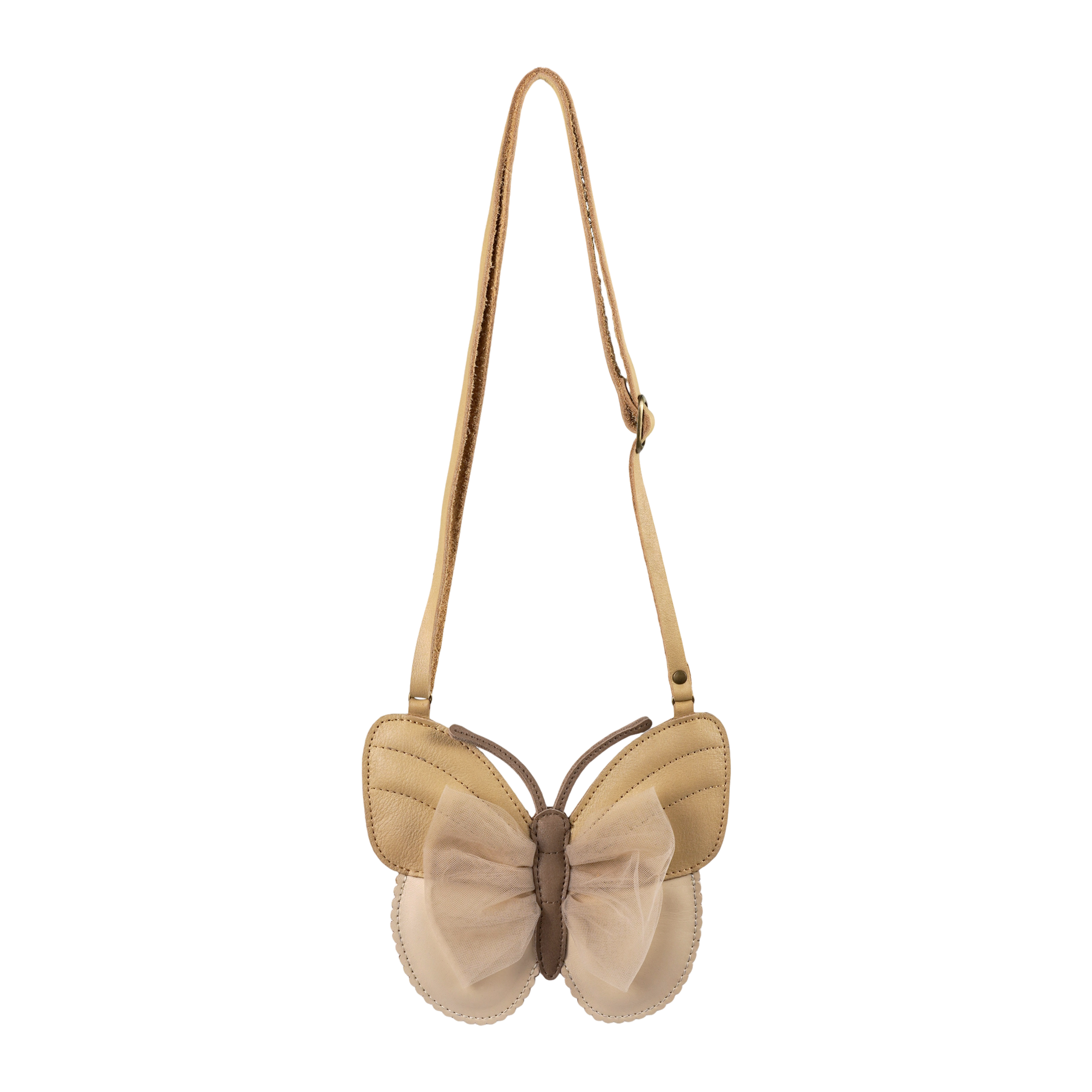 Donsje Umhängetasche "Qalja Vlinder" Gold Metallic