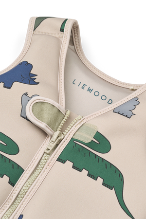 Liewood Schwimmweste "Dove" | Dinosaurs / Mist
