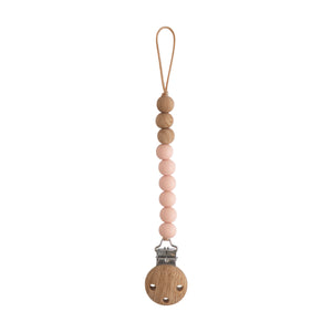 Mushie Attache Tétine | Eva Blush