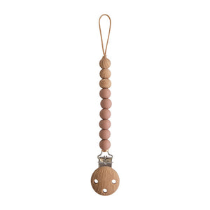 Attache-tétine Mushie | Eva Cloudy Mauve