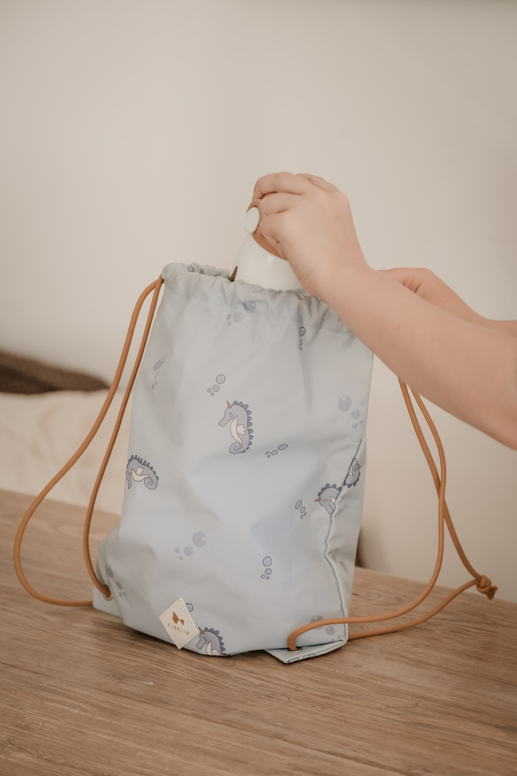 Fabelab Turnbeutel "Under The Sea" Misty Blue