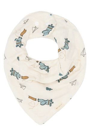 Fabelab Bandana-Lätzchen 3er-Pack Air Plane | Goblin Blue