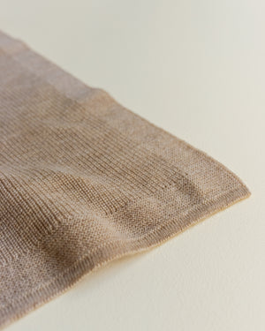 Hvid Babydecke "Felix" Sand