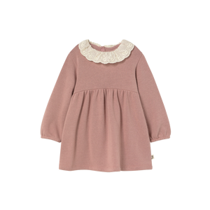 Baby-Kleid in zartem Silver Pink aus 100% Bio-Baumwolle – Cozmo „Florida“ für Mädchen