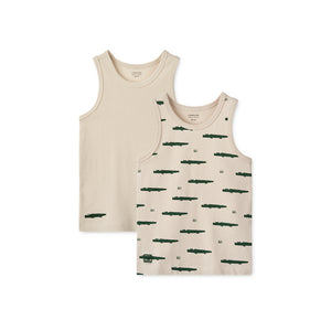 Liewood Unterhemden Tank-Top "Faris" Carlos Sandy Mix 2er- Pack