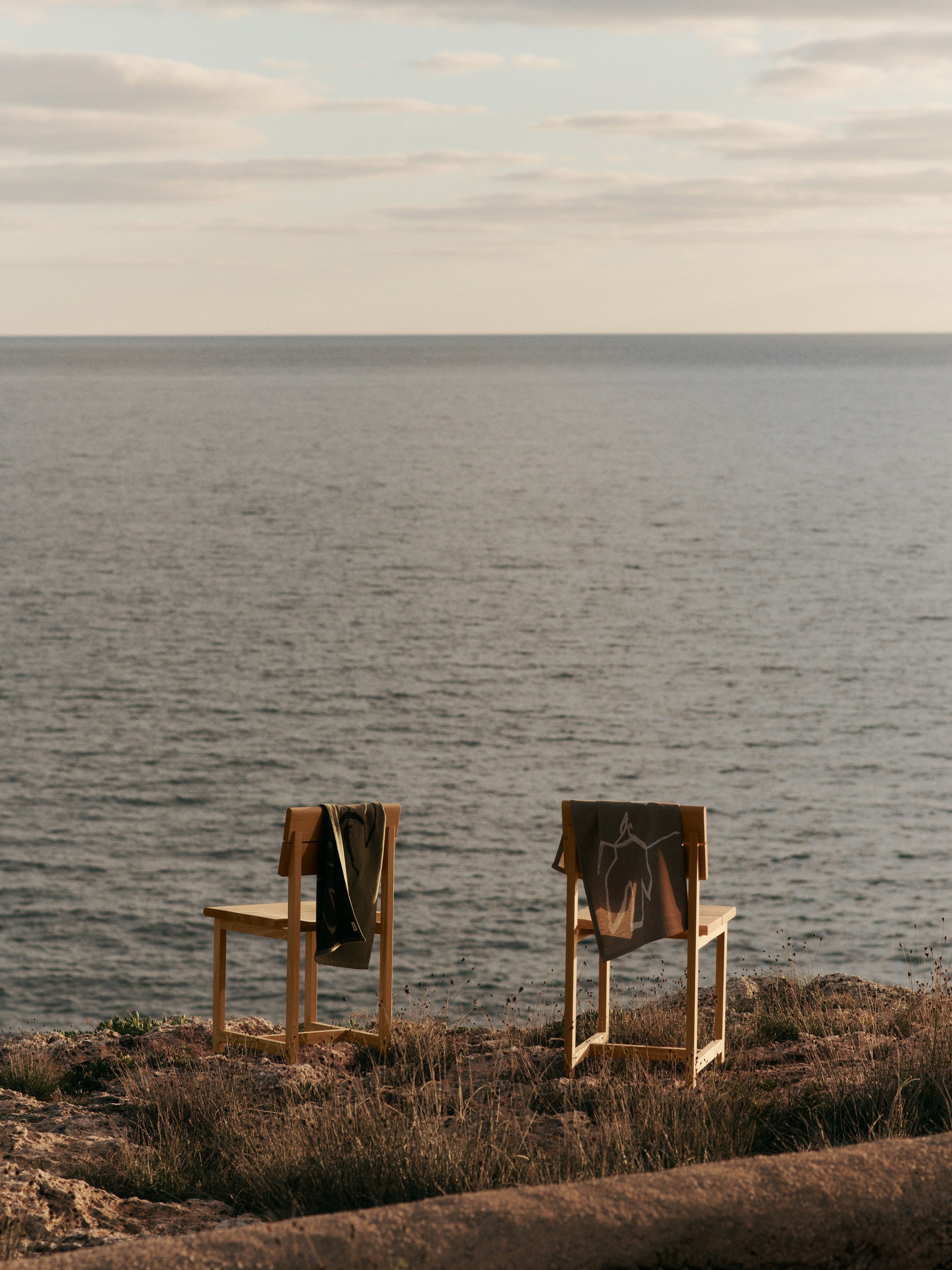 Ferm Living Geschirrtuch - Vuelo Green Coffee