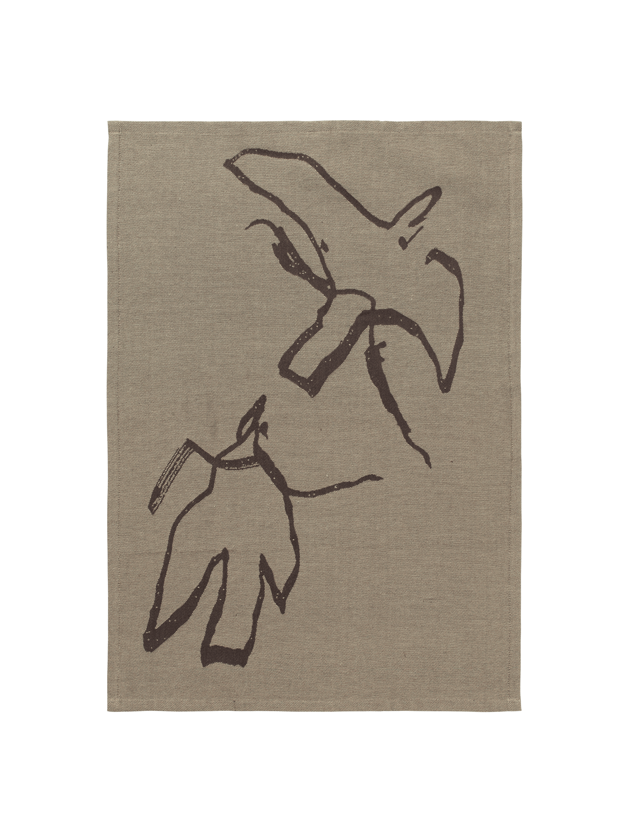 Ferm Living Geschirrtuch - Vuelo Sugar / Kelp Off White