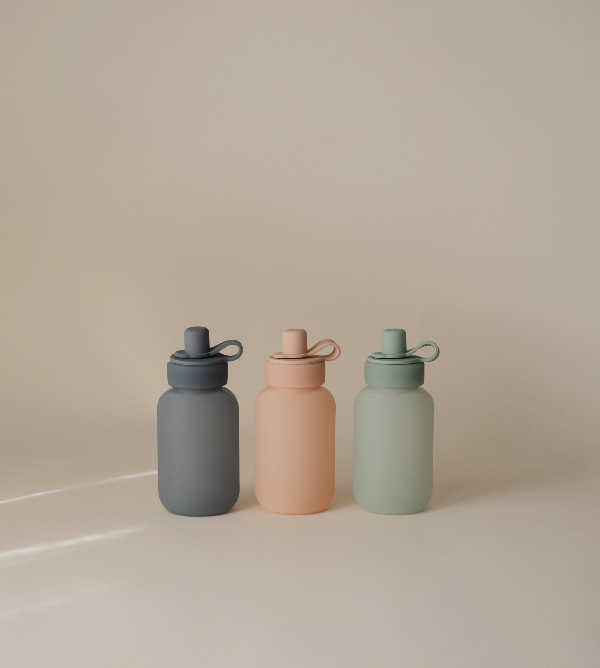 Mushie Silikon Brei Flasche 2er Pack | Cambridge Blue