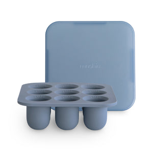Mushie Silikon Gefrierschale Cambridge Blue Babynahrung