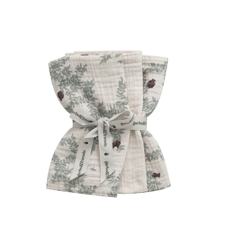 Garbo & Friends 3er Set Mulltücher Musselin Pomegranate