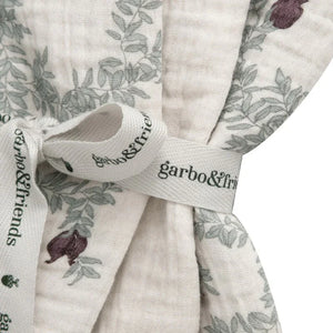 Garbo & Friends Lot de 3 langes en mousseline Pomegranate