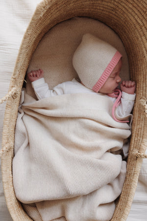 Hvid Babydecke "Gust" Cream