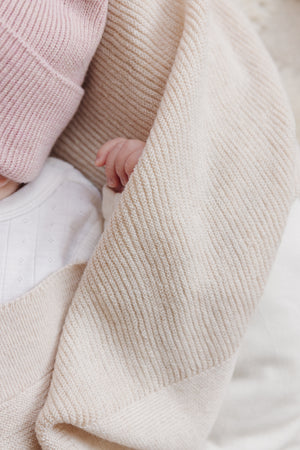 Hvid Babydecke "Gust" Cream