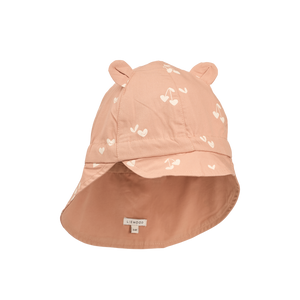 Liewood Kappe "Gorm Reversible Sun Hat With Ears" | Sweethearts / Pale Tuscany