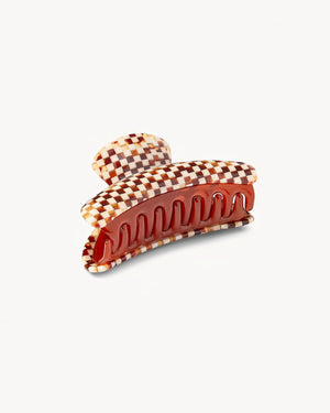 Machete Haarklammer Grande Tortoise Checker