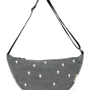 Sac banane Studio Noos pour adultes "Denim" Grey Hearts