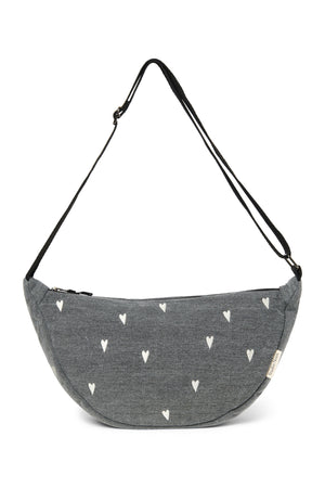 Studio Noos Gürteltasche für Erwachsene "Denim" Grey Hearts