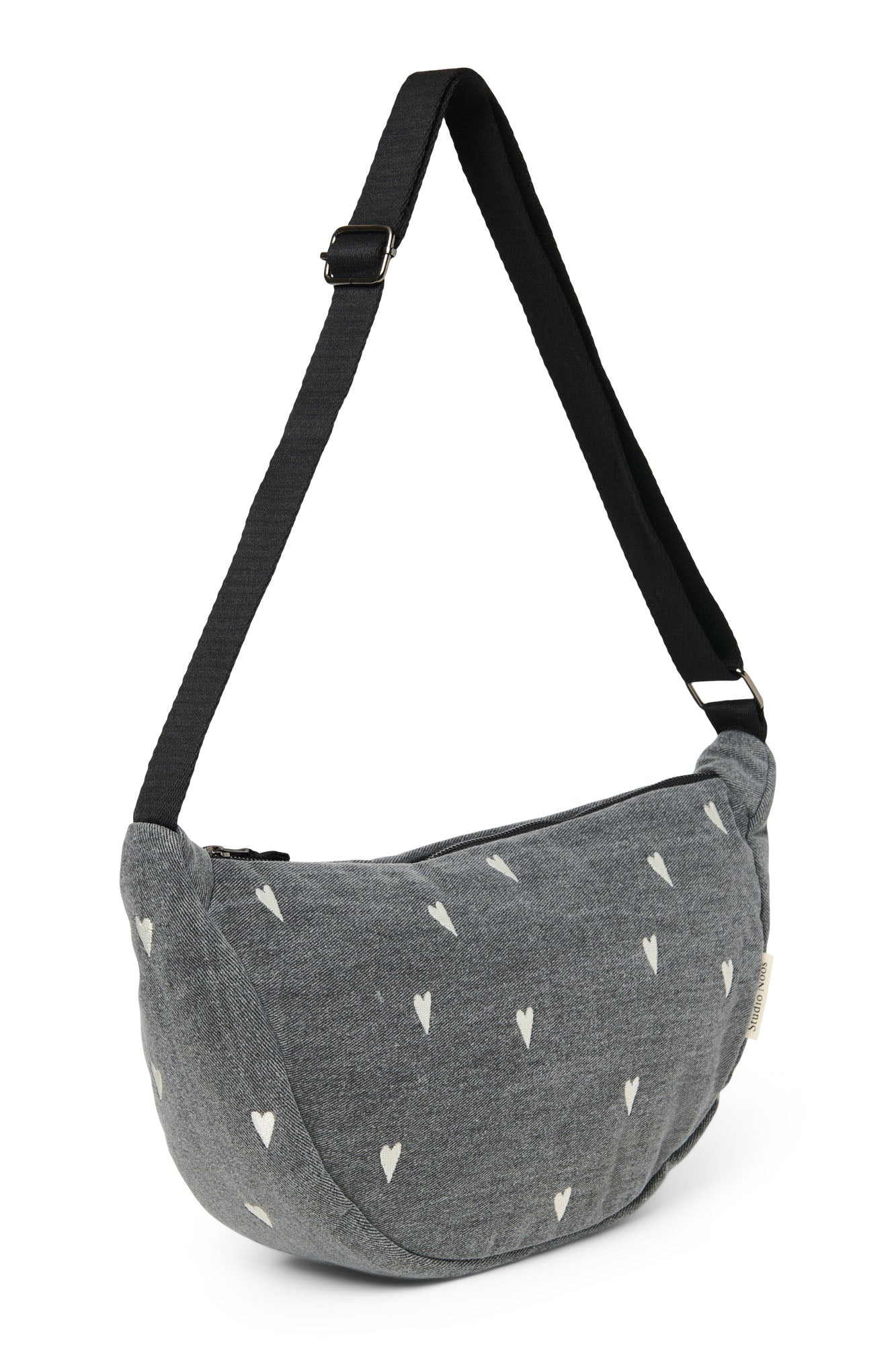 Studio Noos Gürteltasche für Erwachsene "Denim" Grey Hearts