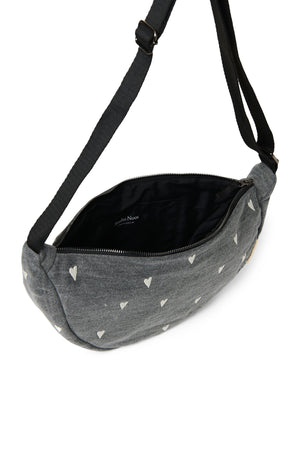 Studio Noos Gürteltasche für Erwachsene "Denim" Grey Hearts