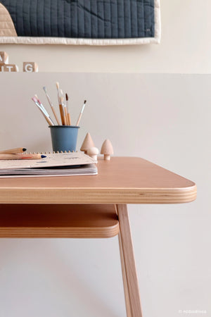 Table enfant Nobodinoz Growing Green - Chêne Naturel