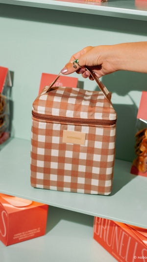 Nobodinoz Kühltasche "Hyde Park" Terracotta Checks