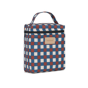 Nobodinoz Isolierte Flaschen- & Lunchtasche Hyde Park | Blau-Rot Mosaik
