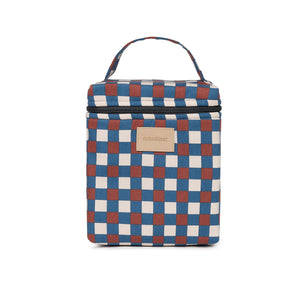Nobodinoz Isolierte Flaschen- & Lunchtasche Hyde Park | Blau-Rot Mosaik