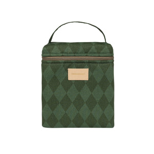 Nobodinoz Isolierte Flaschen- & Lunchtasche Hyde Park | Forest Green Diamonds