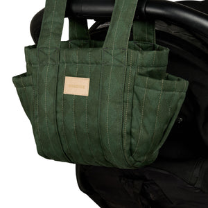 Nobodinoz Kinderwagen-Organizer Hyde Park | Forest Green Diamonds