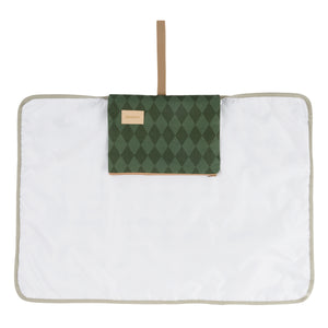 Nobodinoz Wasserdichte Wickelunterlage Hyde Park | Forest Green Diamonds