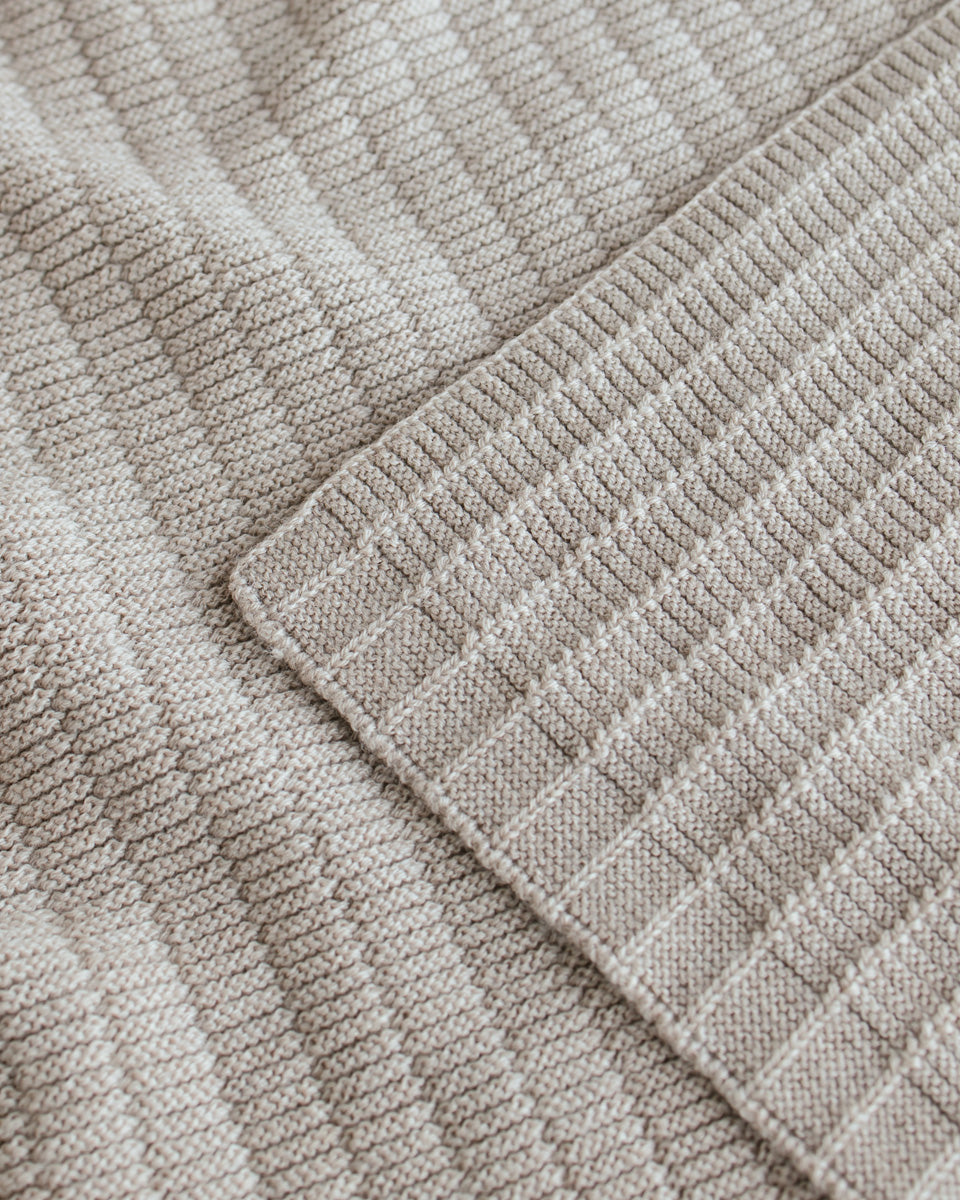 Hvid Babydecke "Ida" Pebble