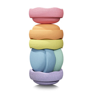 Stapelstein "Rainbow Pastel" 6er Set