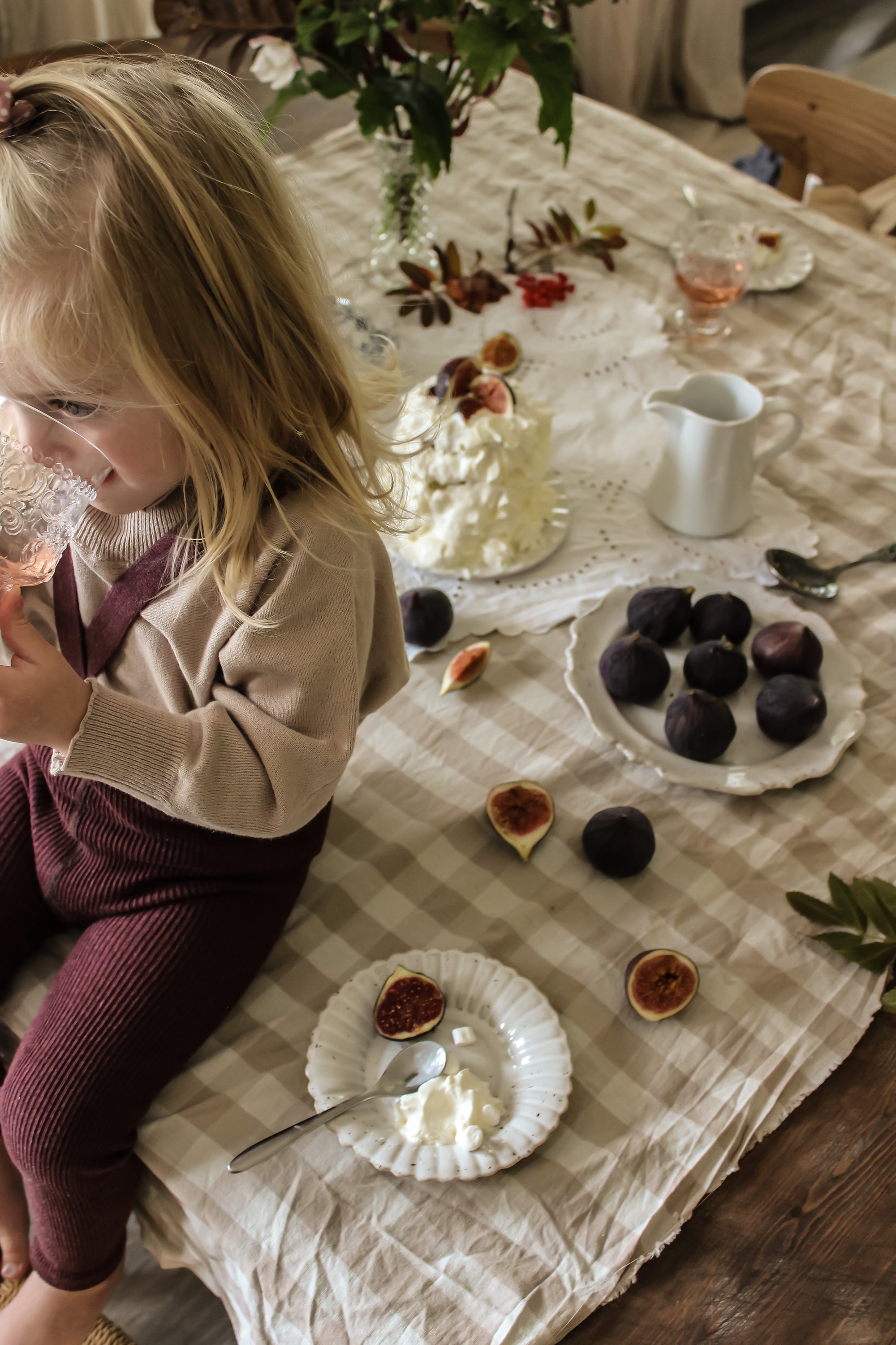 Silly Silas Fusslose Strumpfhose "Retro" mit Träger | Fig Blend