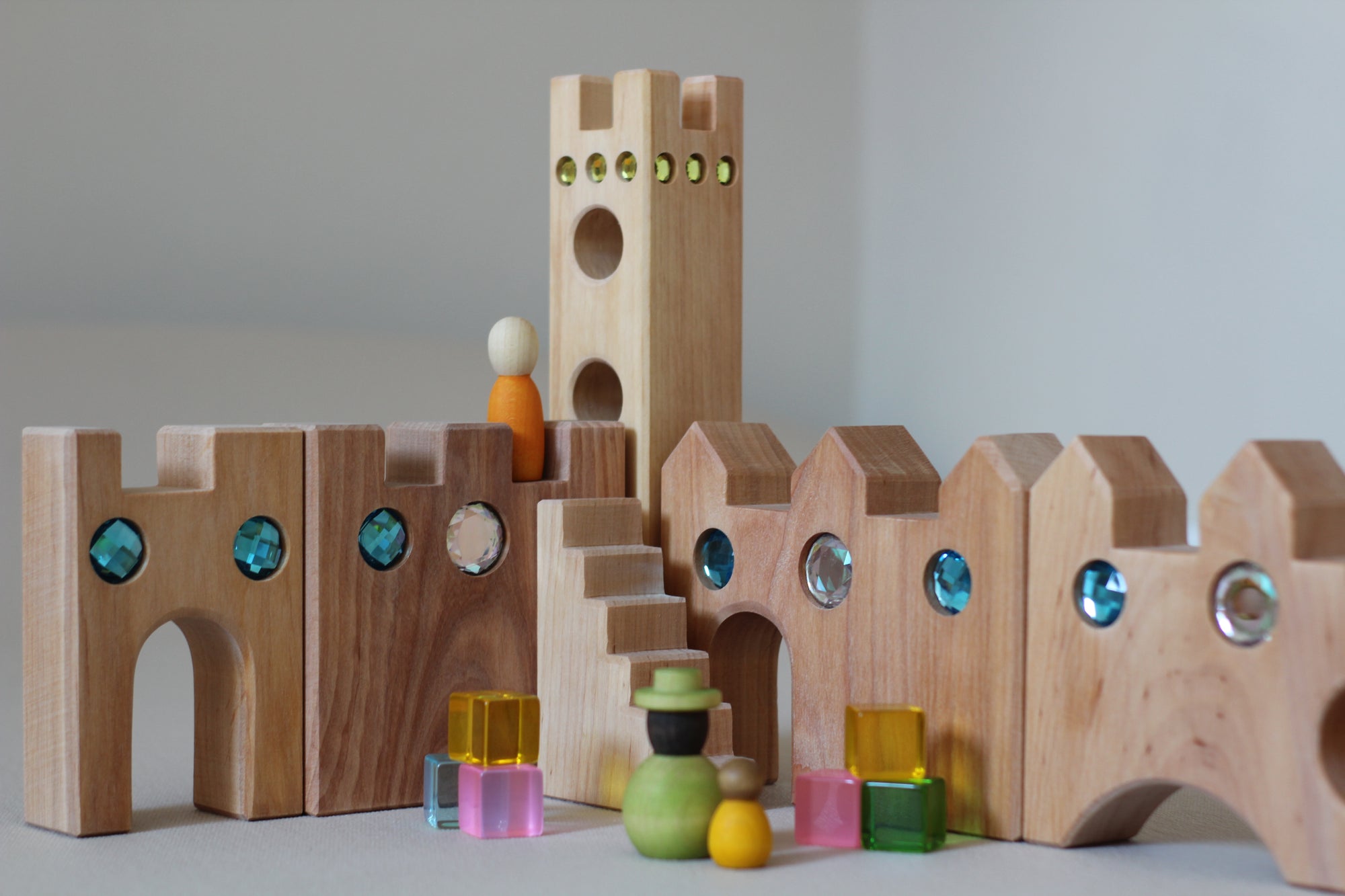 Bauspiel grosses Märchenschloss | 16 Teile