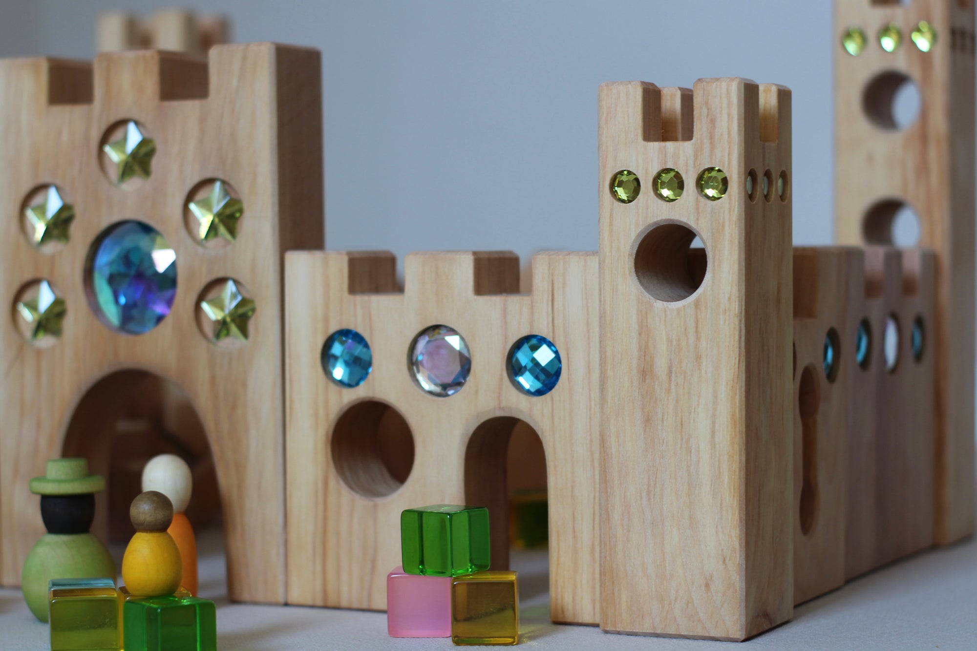 Bauspiel grosses Märchenschloss | 16 Teile