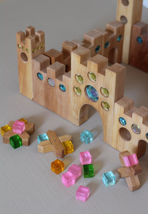 Bauspiel grosses Märchenschloss | 16 Teile