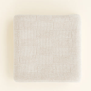 Hvid Babydecke Ivy Cream aus Merinowolle